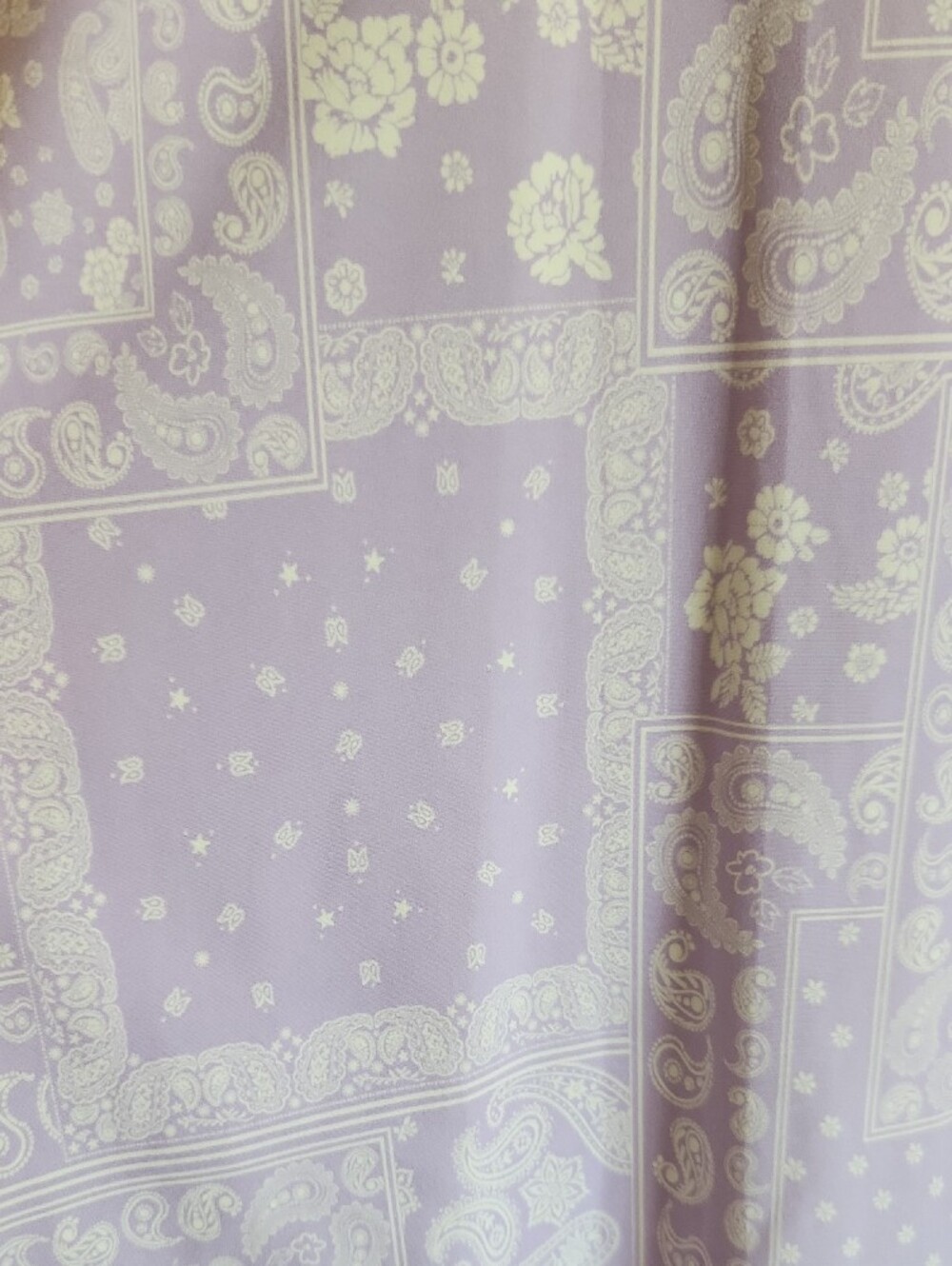 โ๏ธ๐SALE๐โ๏ธ aerie - NWOT Lavendar RealMe XTRA Paisley Mini Dress - L - Picture 6 of 6